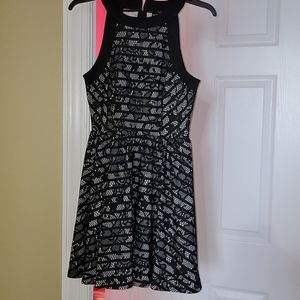 Black and white dress